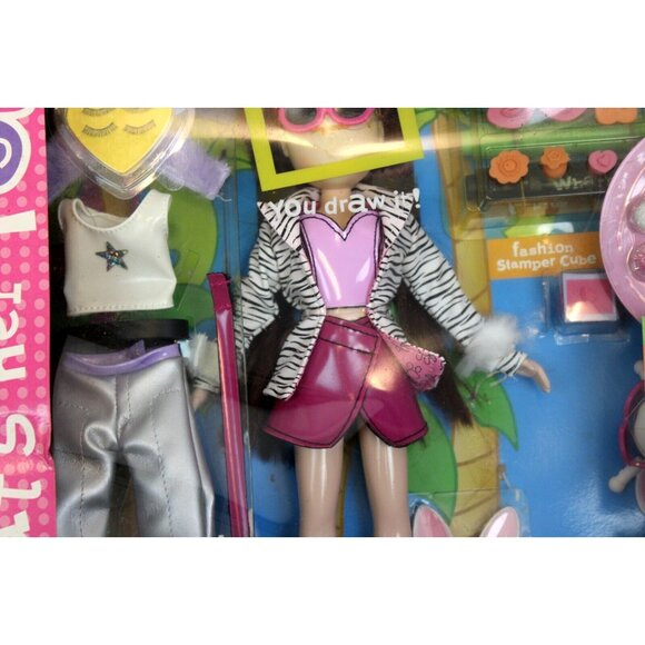 New Vtg What's Her Face Adventure Fashion Activity Doll & Pet Craft Marker Toy - Picture 5 of 16